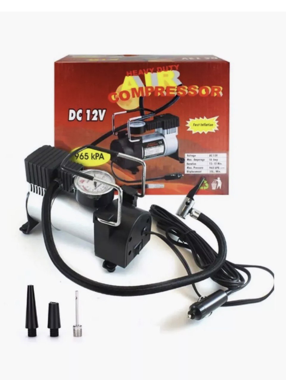 Автомобільний компресор RIAS Heavy Duty Air Compressor 12V 12Amp П