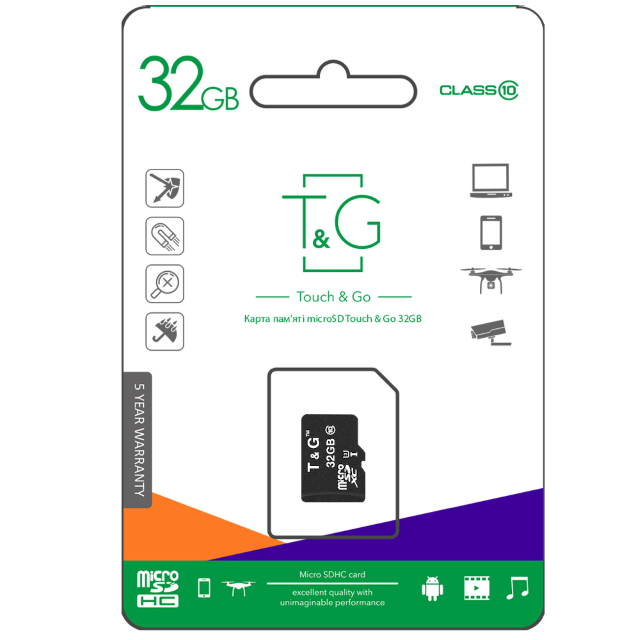 Карта памяти T&G microSDXC 32GbП