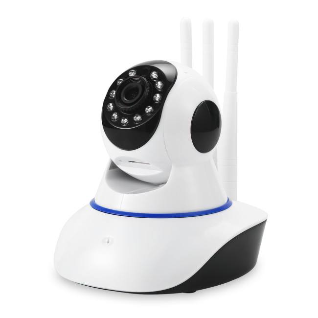 Беспроводная поворотная WIFI IP камера SMART PRO Q5, с датчиком движения и ночным видением, белаяП