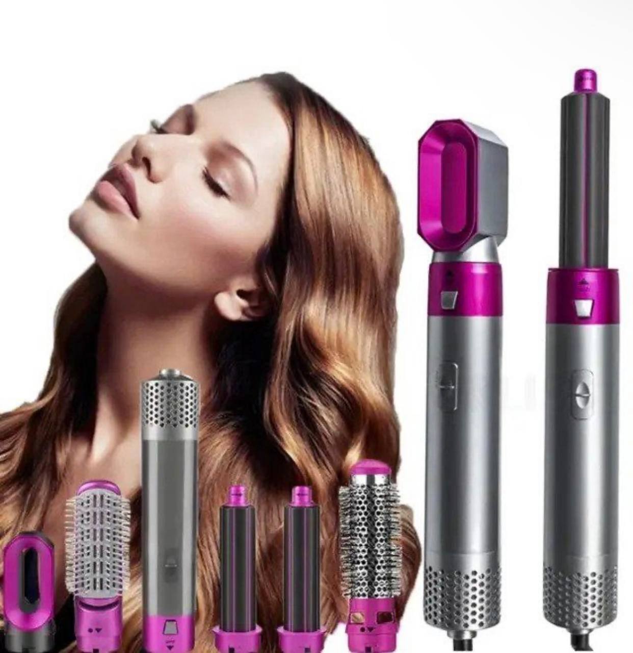 Стайлер 5в1 Hot Air Styler для різних типів волосся з функціями надання об'єму, випрямлення, укладанняП
