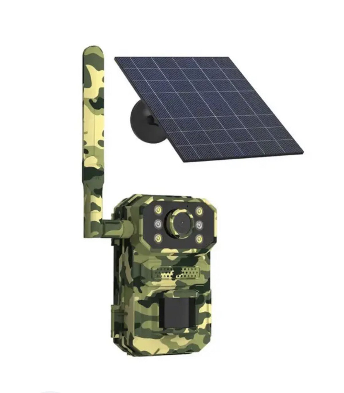 Камера видеонаблюдения Hunting Camera 9081 4G с солнечной панелью, хаки П